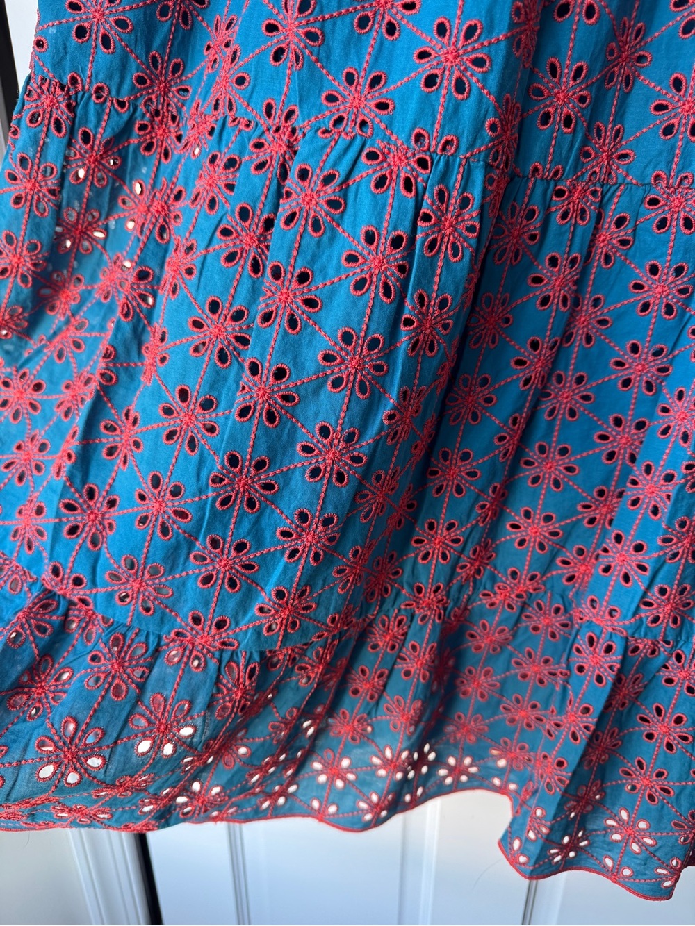 SHOSHANNA Amaya Tiered Eyelet Midi Dress - Picture 12 of 15